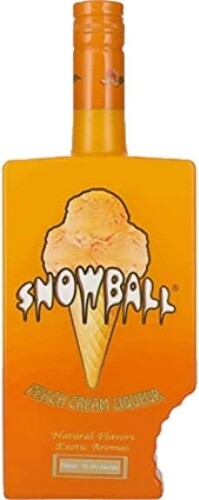 Snowball peach cream - cream, liqueur