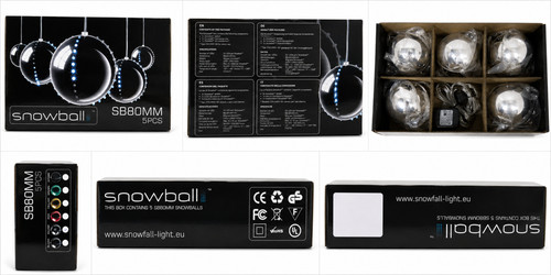 Snowball led dekokugeln sb80mm - led,