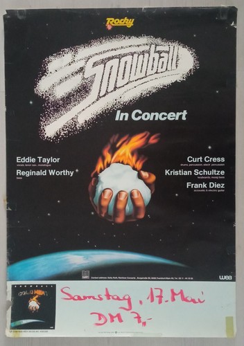 Konzertplakat snowball - konzertplakat,